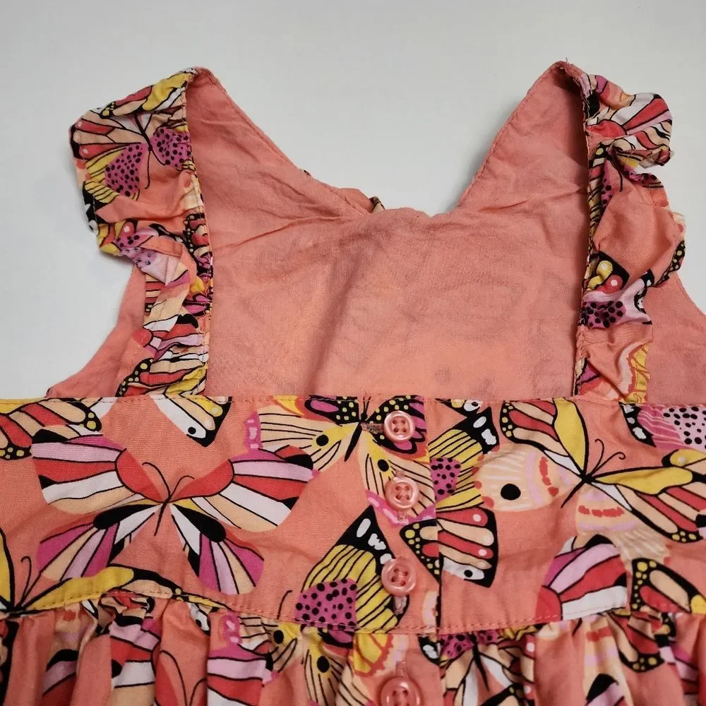 Gymboree Magical Monarch Butterfly Butterflies Orange Cotton Spring Dress Size 8